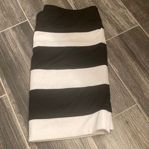 Striped mini skirt
